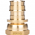 1135764 USYSTEMS штуцер с накидной гайкой латунный для труб PE-Xa 16-G1/2"НГ, тип 1 '100Ф