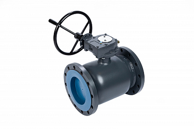 065N0276GR RJIP Premium Кран шаровой FF DN400 PN16 WG (фланцевый, с редуктором, С/П), Ридан